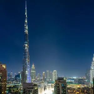  شقة Marco Polo - 2 Bedroom With Burj Khalifa View - 5 Min To Mall
